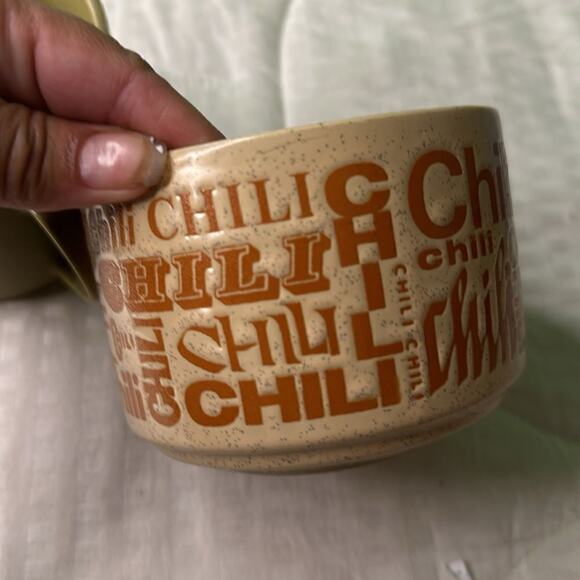 Large Stoneware Soup Mug Cup with Handle, Set of 2 Green and tan. 16 ounces - Picture 6 of 9